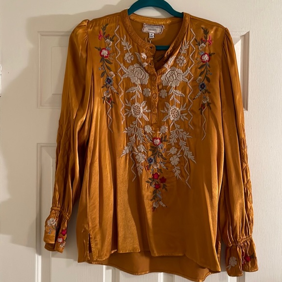 Johnny Was Roma Victorian Prairie Blouse - Picture 1 of 5